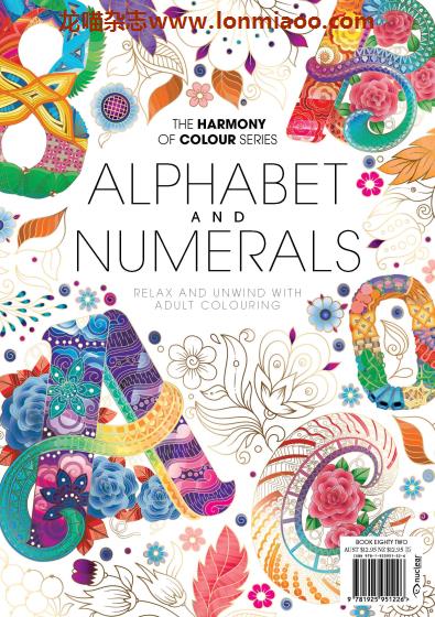 [美国版]Colouring Book 涂色书图画PDF电子杂志 Alphabet and Numerals 2021